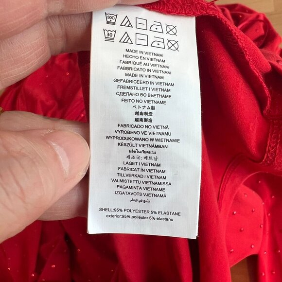 Michael Kors Women Studded Long-Sleeve Bodycon Dress XS Crimson Red - Picture 8 of 11